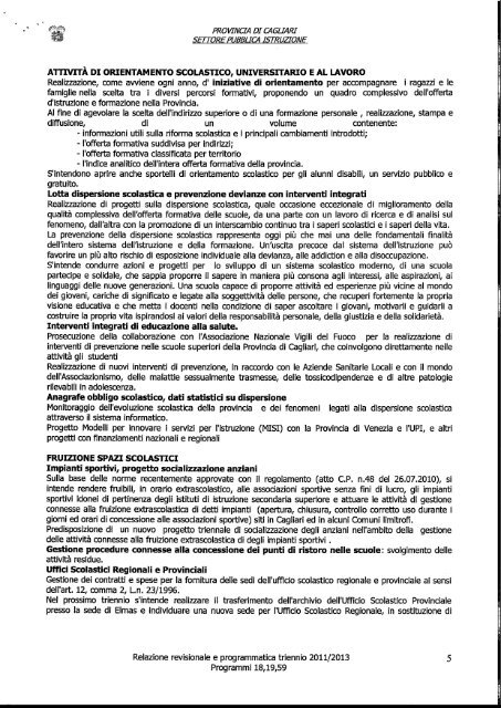 allegato 3 Relazione Previsionale e Programmatica del triennio ...