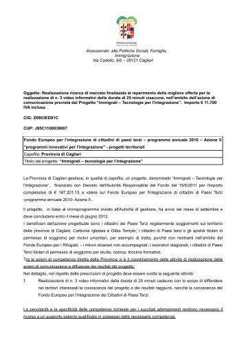 Bando in formato pdf - Provincia di Cagliari