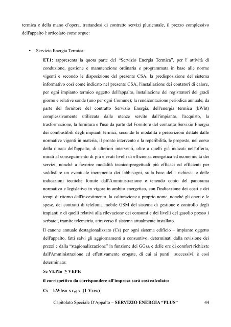 Capitolato Speciale appalto servizio energia in formato pdf