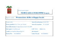 Nuova Gela Sviluppo SCPA - Provincia Regionale di Caltanissetta