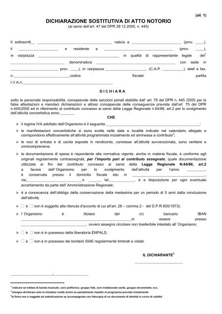 Modello Di Dichiarazione Sostitutiva Dellatto Di Dichiarazione My XXX