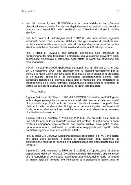 Territorio - Indirizzi per gli studi di microzonazione sismica in Emilia ...