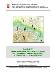 Documento preliminare - Provincia di Piacenza