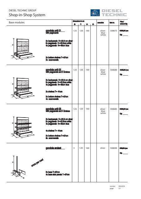 Shop-in-Shop System - Dieseltechnic.com