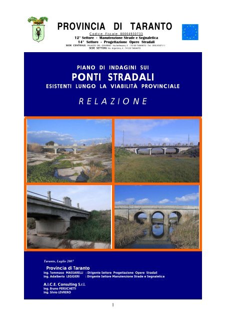 testo della relazione (.pdf 324 Kb) - Provincia di Taranto