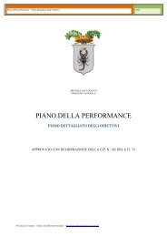 Piano della Performance 2012 - Provincia di Taranto