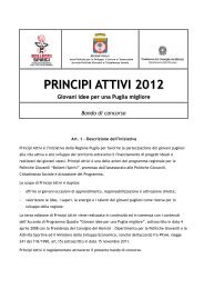 Principi Attivi 2012 - Bando - Bollenti Spiriti - Regione Puglia