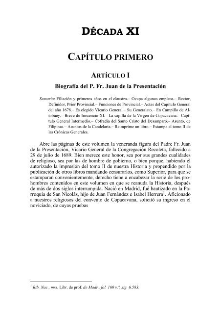 HISTORIA GENERAL - Provinciasannicolas.org