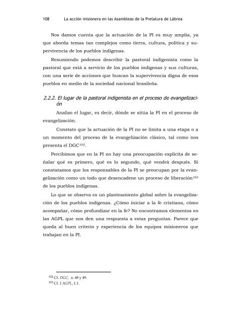 la acciÃ³n misionera con los pueblos indÃ­genas en la prelatura de ...