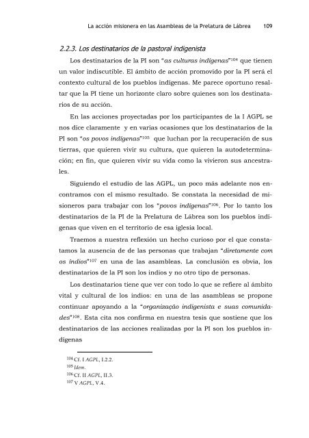 la acciÃ³n misionera con los pueblos indÃ­genas en la prelatura de ...