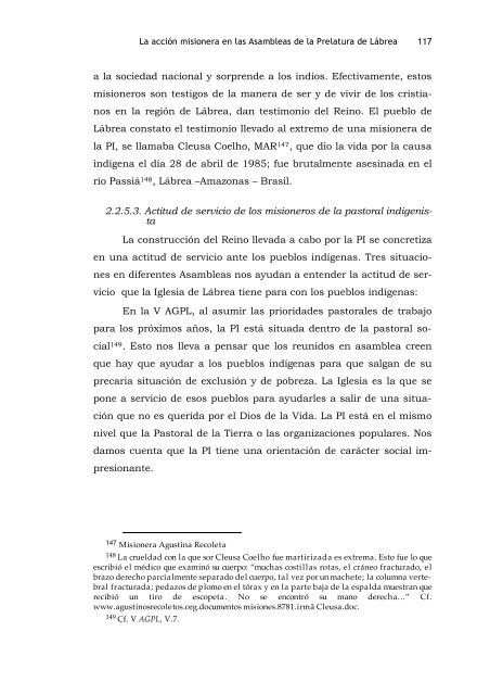 la acciÃ³n misionera con los pueblos indÃ­genas en la prelatura de ...