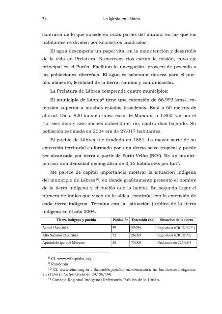 la acciÃ³n misionera con los pueblos indÃ­genas en la prelatura de ...