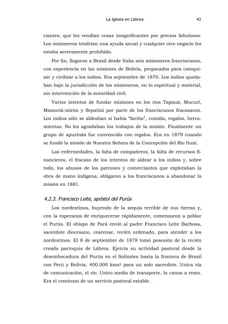 la acciÃ³n misionera con los pueblos indÃ­genas en la prelatura de ...