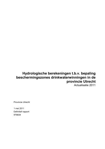 Rapportage hydrologische berekeningen - Provincie Utrecht