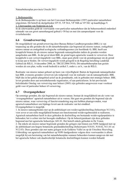 Natuurbeheerplan provincie Utrecht 2011