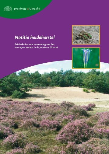 Notitie Heideherstel (PDF, 4 MB) - Provincie Utrecht