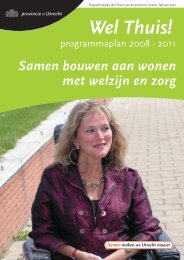 Programmaplan Wel Thuis! - Provincie Utrecht