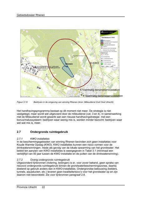 Gebiedsdossier waterwinning Rhenen - Provincie Utrecht