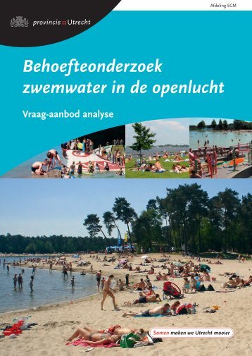 Behoefteonderzoek zwemwater in de openlucht - Provincie Utrecht