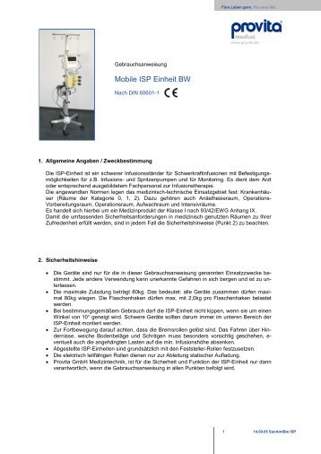 Montageanleitung PDF, 4 MB - Provita GmbH