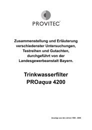 Trinkwasserfilter PROaqua 4200 - Provitec - Dresden