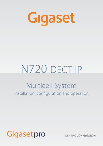 Gigaset N720 DECT IP Multicell System - ProVu Communications