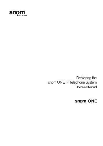 snom ONE - ProVu Communications