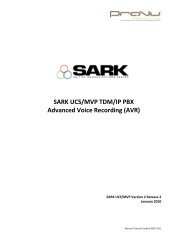 SARK Call recording - ProVu Communications