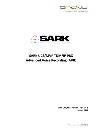 SARK Call recording - ProVu Communications
