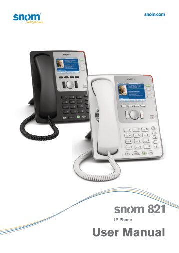 snom 821 User Manual - gnTel