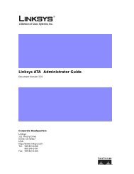 Linksys ATA Administrator Guide - ProVu Communications