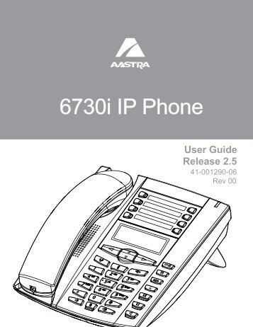 Aastra 6730i - User Guide - ProVu Communications