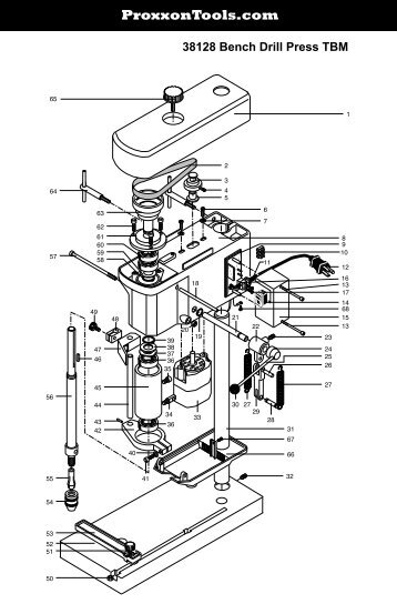 Parts Diagram - Proxxon Tools