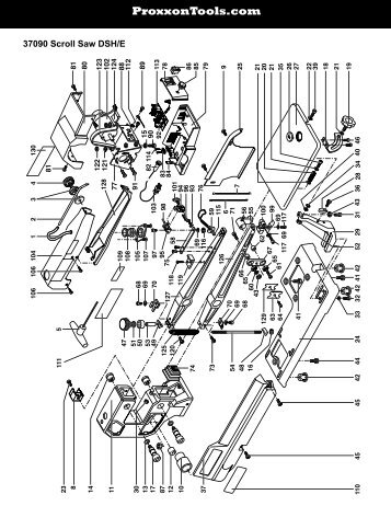 Parts Diagram - Proxxon Tools