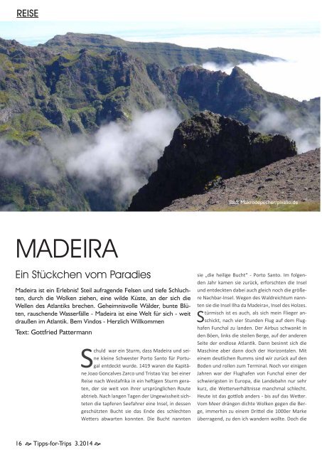 Tipps-for-Trips Reisemagazin 3.2014