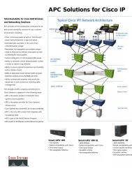 APC Solutions for Cisco IP