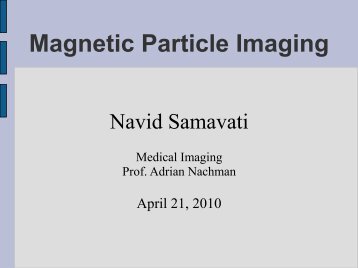 Model-Based Reconstruction for Magnetic Particle Imaging - wiki