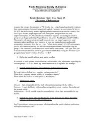 Public Relations Ethics Decision Making Guide
