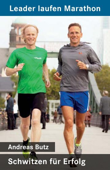 Schwitzen für Erfolg Leader laufen Marathon - Andreas Butz