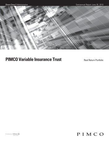 PIMCO Variable Insurance Trust - Prudential