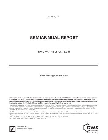 SEMIANNUAL REPORT - Prudential