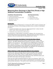 Measuring River Discharge in High Flow (Flood)