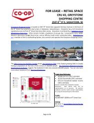 FOR LEASE - CRU at Greystone Shopping Centre, Saskatoon, SK