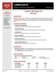 sonic® mp gear oil sl - Co-op Connection