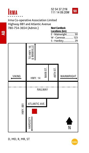 Feb. 2013 Cardlock Location Guide - Co-op Connection