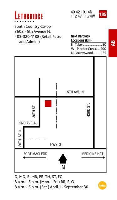 Feb. 2013 Cardlock Location Guide - Co-op Connection