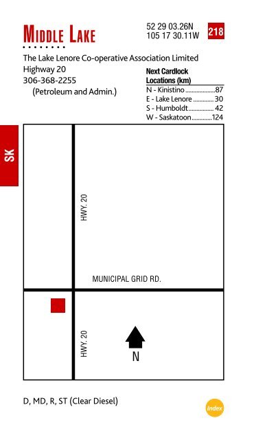 Feb. 2013 Cardlock Location Guide - Co-op Connection