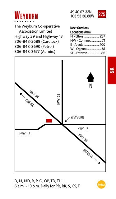 Feb. 2013 Cardlock Location Guide - Co-op Connection