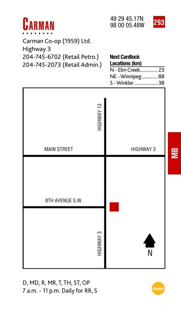 Feb. 2013 Cardlock Location Guide - Co-op Connection