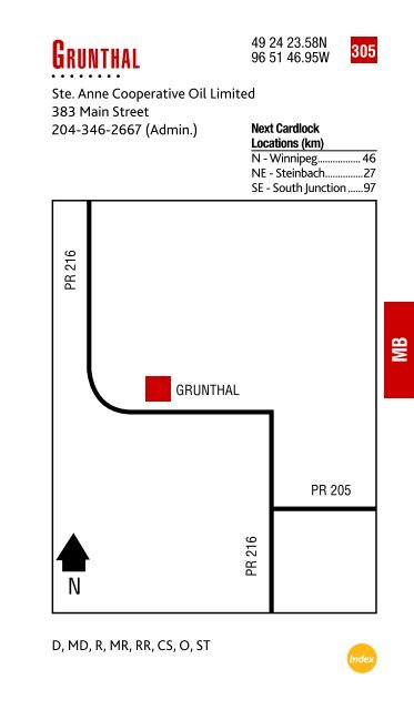 Feb. 2013 Cardlock Location Guide - Co-op Connection